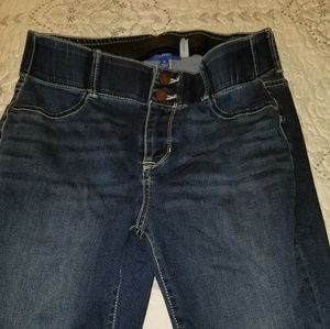 Midrise straight leg jeans, sz 12